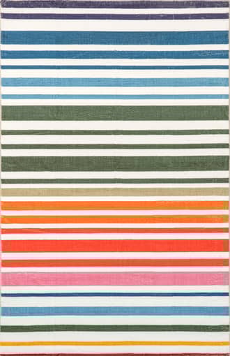 3' x 5' Amina Kids Washable Striped Rug primary image