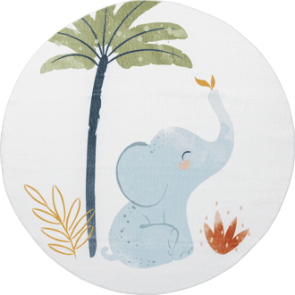 Aprilette Elephant Kids Washable Rug primary image