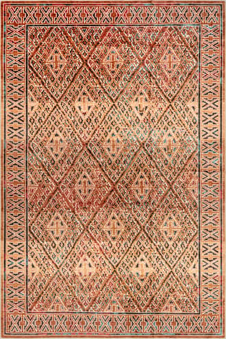 Orange Bagmati Washable Rug swatch