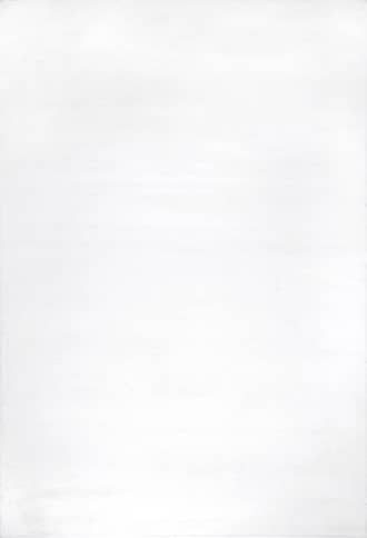 White 2' 6" x 8' Faux Rabbit Shag Rug swatch