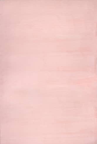 Pink 2' 6" x 8' Faux Rabbit Shag Rug swatch