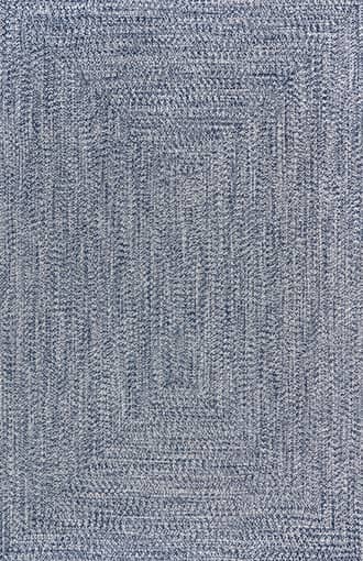 Navy 5' x 8' Handmade Braided Indoor/Outdoor Rug swatch