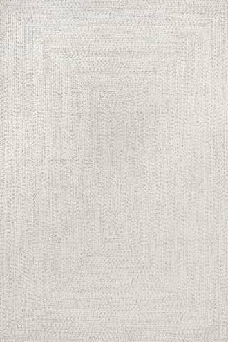 Ivory Handmade Braided Indoor/Outdoor Rug swatch