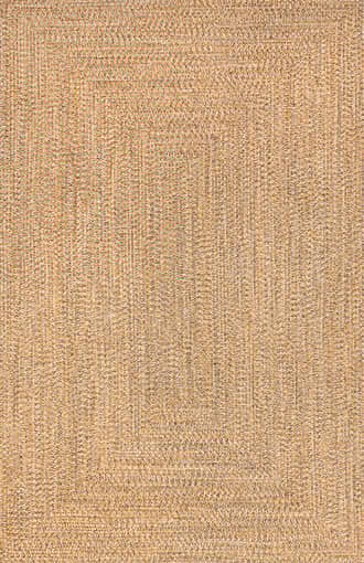 Yellow Handmade Braided Indoor/Outdoor Rug swatch