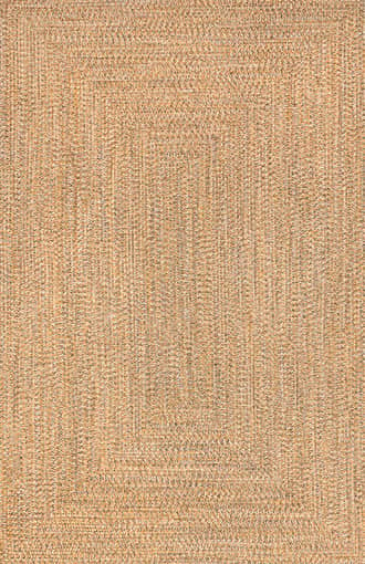 Yellow 10' x 14' Handmade Braided Indoor/Outdoor Rug swatch