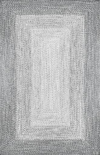 Light Grey Braided Gradience Indoor/Outdoor Rug swatch