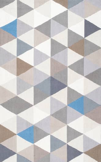 Grey Dimensional Triangles Rug swatch