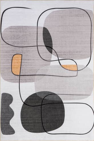 8' x 10' Robyn Lined Abstract Washable Indoor/Outdoor Rug primary image