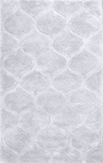 Grey Super Soft Luxury Shag with Carved Trellis Rug swatch