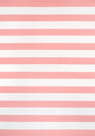 Pink Magnolia Striped Indoor/Outdoor Rug swatch