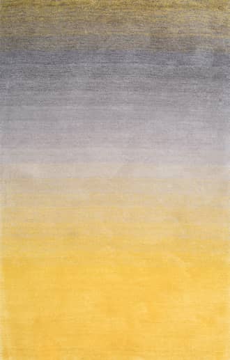 Yellow 2' 6" x 8' Ombre Shag Rug swatch