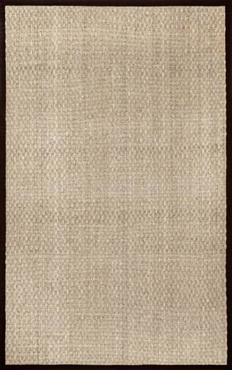 Black 8' Checker Weave Seagrass Rug swatch