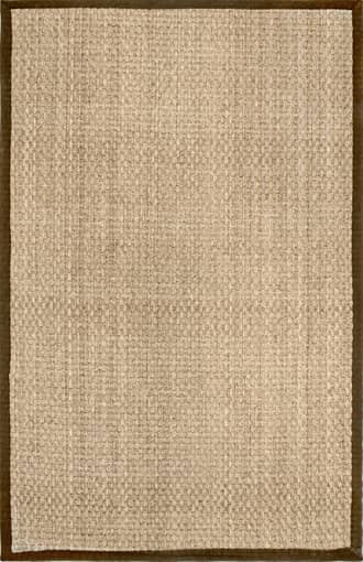 Brown 8' Checker Weave Seagrass Rug swatch