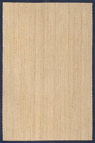 Navy Seagrass Herringbone Rug swatch