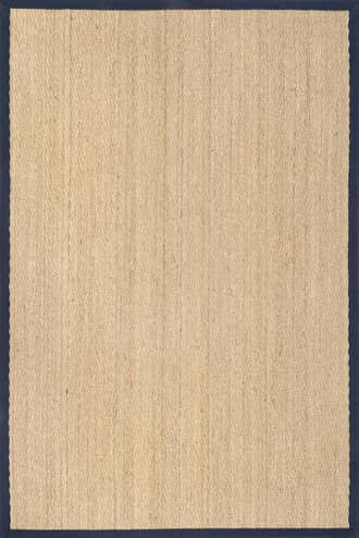 Navy 5' x 8' Seagrass Herringbone Rug swatch