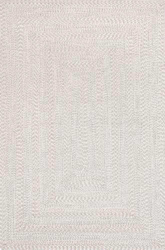 Ivory Braided Texture Indoor/Outdoor Rug swatch