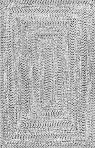 Grey Braided Texture Indoor/Outdoor Rug swatch