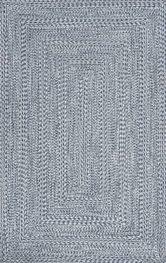 Blue Braided Texture Indoor/Outdoor Rug swatch