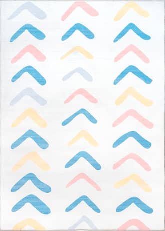Pastel Chevrons Nursery Rug primary image