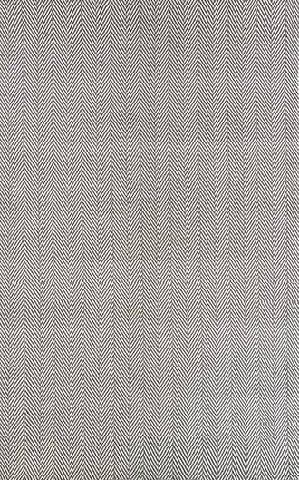 Grey Herringbone Cotton Flatwoven Rug swatch