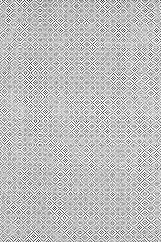 Grey Diamonds Cotton Trellis Flatwoven Rug swatch