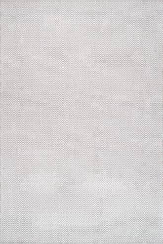 Taupe Diamond Cotton Check Flatwoven Rug swatch