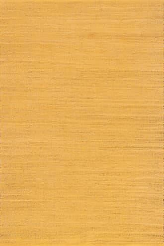 Yellow 4' x 6' Perfect Handwoven Jute-Blend Rug swatch