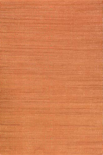 Orange Handwoven Jute-Blend Rug swatch