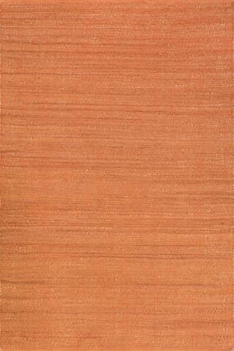 Orange 2' 6" x 10' Perfect Handwoven Jute-Blend Rug swatch