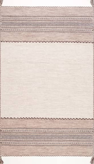 Light Beige Diamond Banded Rug swatch