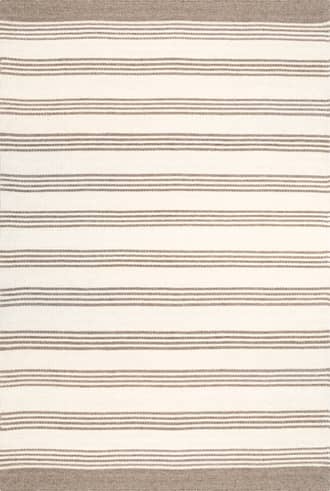 7' 6" x 9' 6" Sage Striped Wool-Blend Rug primary image