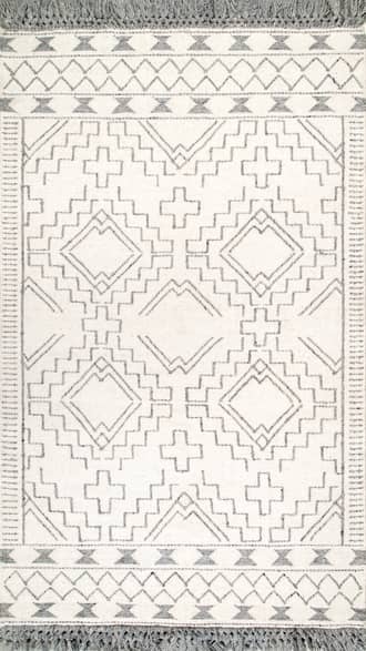 6' x 9' Aztec Diamond Chevron Tassel Rug primary image