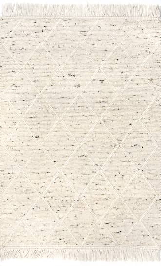 Textured Trellis Tasseled Rug primary image