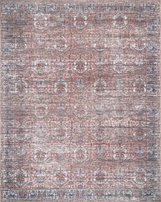 Blue Tiana Oriental Washable Rug swatch