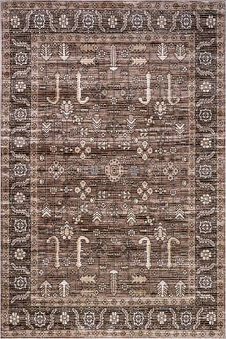 4' x 6' Redwood Vintage Washable Rug primary image