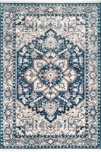 Blue Timeworn Medallion Rug swatch