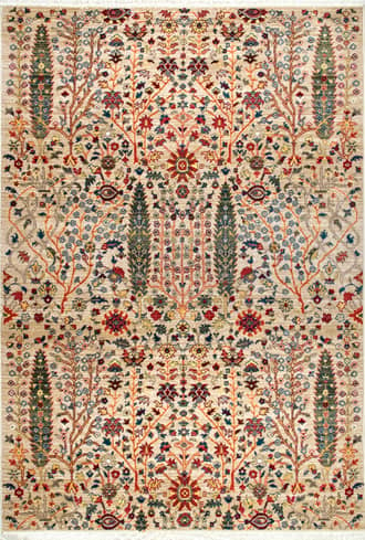 Floral Fringed Rug primary image