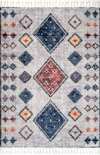 Gray Diamond Bed Rug swatch