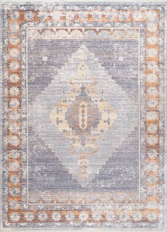 Persian Iris Medallion Fringe Rug primary image