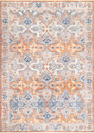 Quatrefloral Tribal Fringe Rug primary image