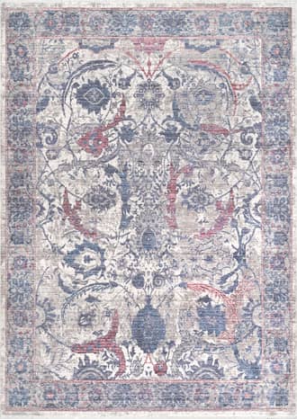 Blue Persian Charmia Fringe Rug swatch