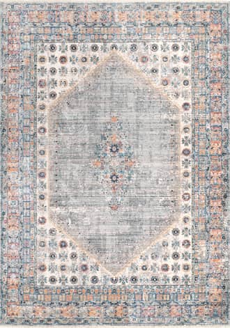 Grey Fade Bouquet Medallion Rug swatch