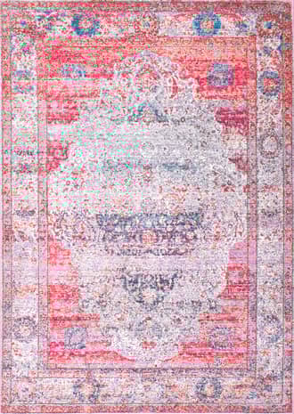 6' 7" x 9' Antique Brick Medallion Rug primary image