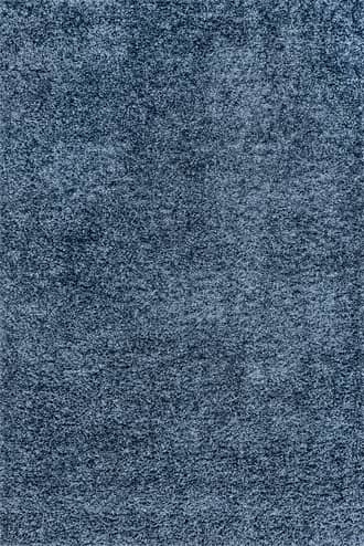 Blue 2' 8" x 8' Solid Shag Rug swatch