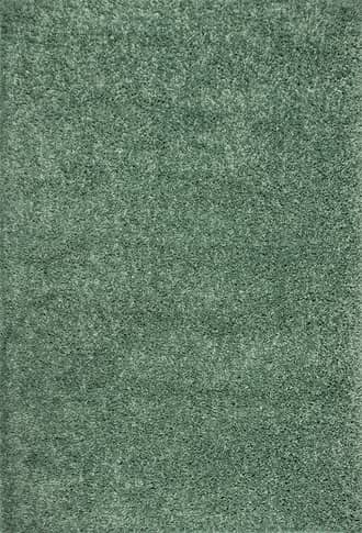 Green 7' 10" x 10' 10" Solid Shag Rug swatch