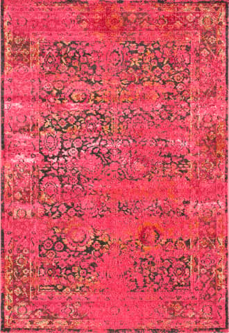 Color Washed Floral Rug primary image