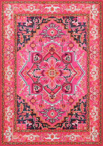 Violet Pink Center Medallion Rug swatch