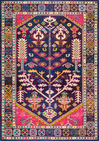 Pink Tree Of Paradise Medallion Rug swatch