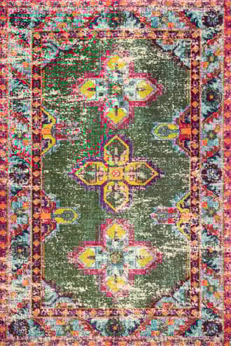 Green Persian Clovis Rug swatch