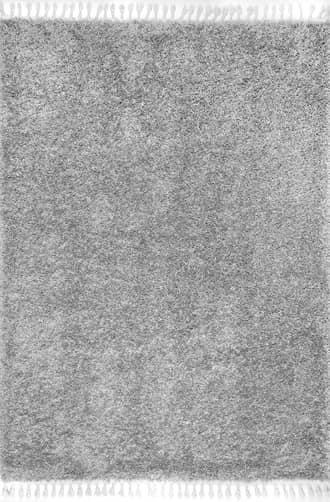 Light Grey Solid Shag Rug swatch